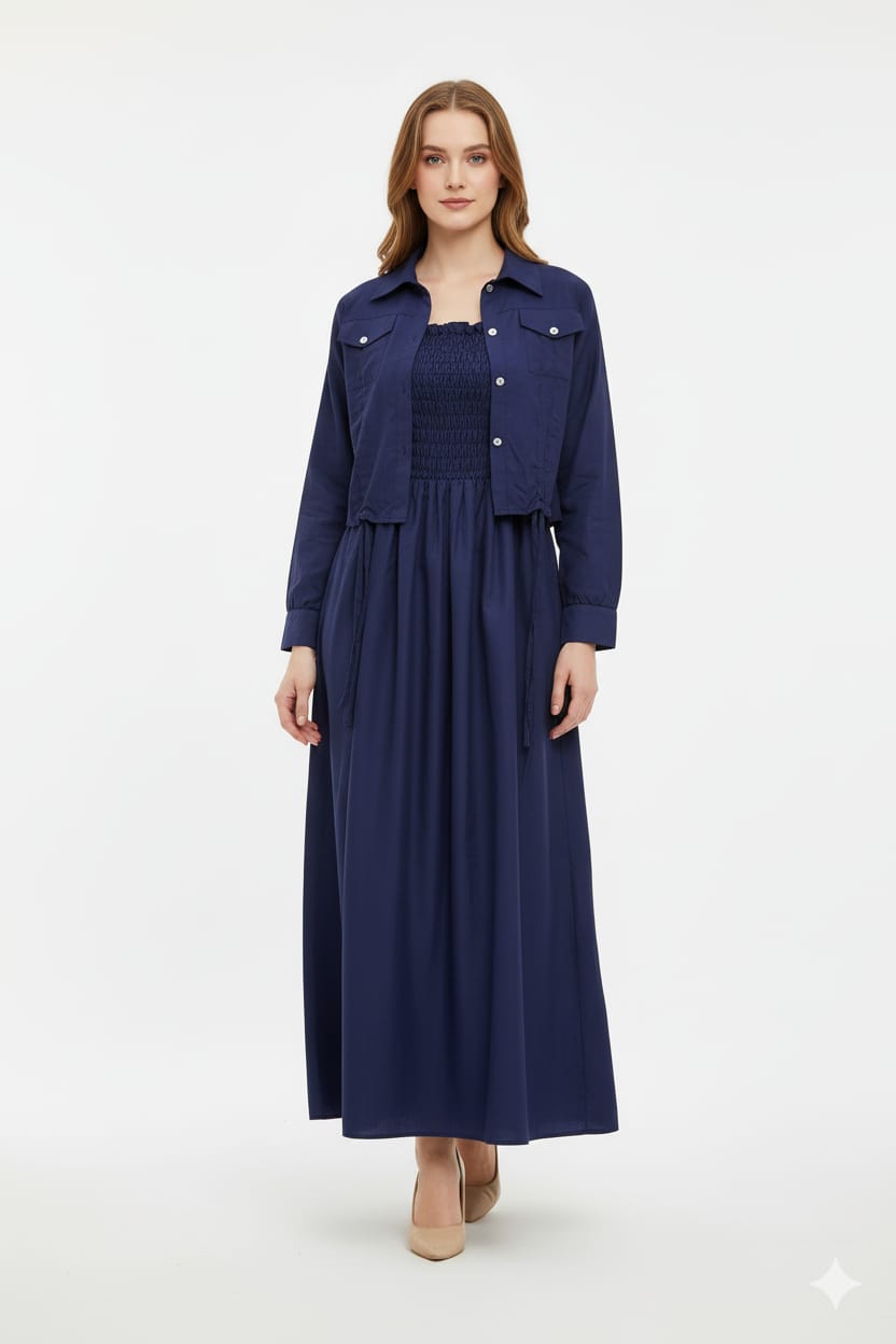 Western Smoking Coat Maxi