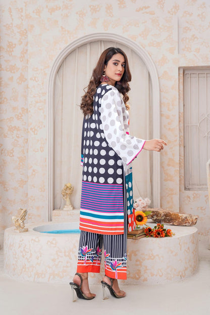 Multi Silky Lawn 2pc